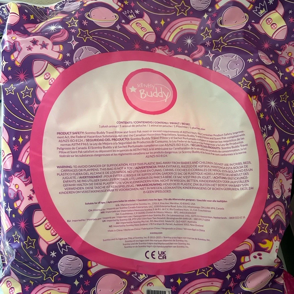 NEW Scentsy Buddy Unicorn Travel Pillow